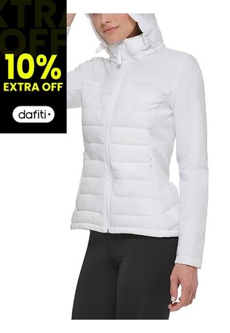 Chaqueta Blanca Ligera De Técnica Mixta Calvin Klein Calvin Klein