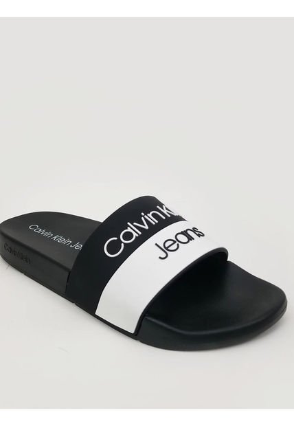 Sandalias Negro Con Diseño De Bloque De Color Calvin Klein