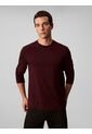 Camiseta Chocolate De Manga Larga De Algodón Premium En Tejido Interlock Calvin Klein de Calvin Klein