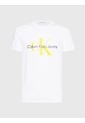 Camiseta Slim Con Monograma Hombre Blanco Calvin Klein de Calvin Klein