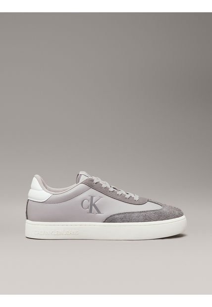 Tenis Gris Classic De Cuero Calvin Klein