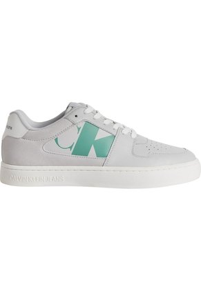 Tenis Gris Clásicos Con Detalle De Gamuza Calvin Klein