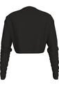 Camiseta Negra Cropped De Manga Larga Calvin Klein de Calvin Klein