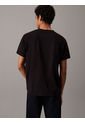 Camiseta Negra Con Monograma Calvin Klein de Calvin Klein