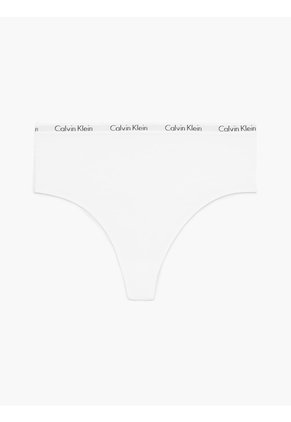 Tanga Blanco De Cintura Alta Carrusel Calvin Klein