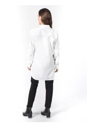 Camiseta Manga Larga Mujer Blanco Calvin Klein