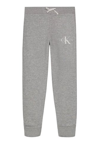 Pantalónes De Chándal Con Logo Monograma Gris Niña Calvin Klein Calvin Klein