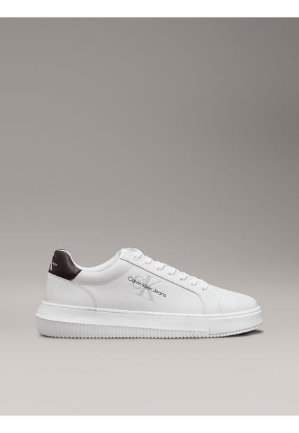 Tenis Blanco De Cuero Robusto Calvin Klein