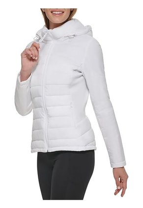Chaqueta Blanca Ligera De Técnica Mixta Calvin Klein