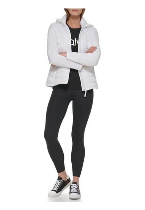 Chaqueta Blanca Ligera De Técnica Mixta Calvin Klein