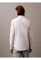 Camisa Blanca Slim Fit Elástica De Manga Larga Calvin Klein de Calvin Klein