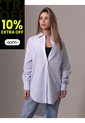 Camisa Azul Oversized Manga Larga Calvin Klein de Calvin Klein