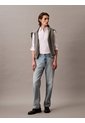 Camisa Blanca Slim Fit Elástica De Manga Larga Calvin Klein de Calvin Klein