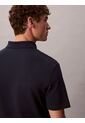 Polo Azul De Algodón Interlock Calvin Klein de Calvin Klein