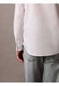 Camisa Blanca Slim Fit Elástica De Manga Larga Calvin Klein de Calvin Klein