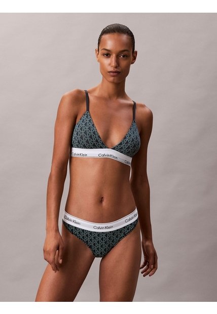 Tanga Verde - Icon Cotton Modal Calvin Klein