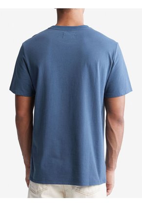 Camiseta Con Logo Hombre Azul Calvin Klein