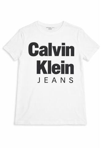 Camiseta Blanca De Manga Corta Con Gráfico Dope Calvin Klein Calvin Klein