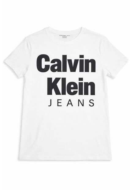 Camiseta Blanca De Manga Corta Con Gráfico Dope Calvin Klein