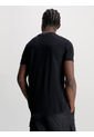 Camiseta Slim Con Monograma Hombre Negro Calvin Klein de Calvin Klein