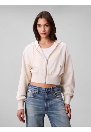 Buzo Blanco Cropped De Punto Milano Calvin Klein