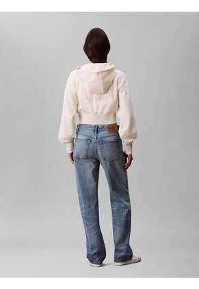 Buzo Blanco Cropped De Punto Milano Calvin Klein