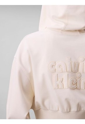 Buzo Blanco Cropped De Punto Milano Calvin Klein