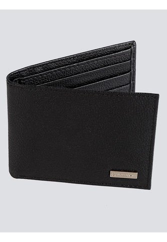 Billetera Negra Plegable Con Placa Esmaltada Calvin Klein Calvin Klein