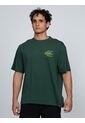 Camiseta Verde Con Gráfico De Monograma Calvin Klein Calvin Klein de Calvin Klein