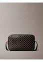 Bolso Negro Cruzado Con Logo Monograma En Todo El Artículo Calvin Klein de Calvin Klein