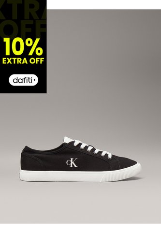Tenis Negro Bajos De Lona Calvin Klein Calvin Klein