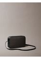 Bolso Negro Cruzado Con Logo Monograma En Todo El Artículo Calvin Klein de Calvin Klein