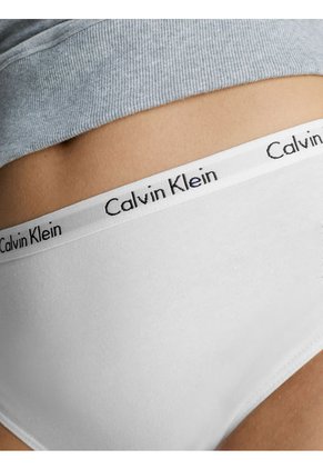 Tanga Blanco De Cintura Alta Carrusel Calvin Klein