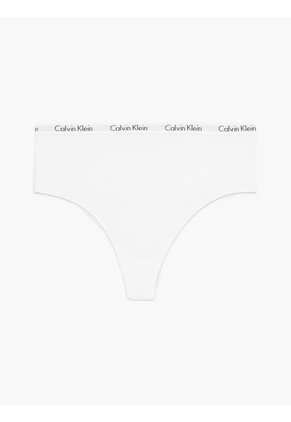 Tanga Blanco De Cintura Alta Carrusel Calvin Klein