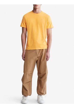 Camiseta Con Logo Hombre Naranja Calvin Klein