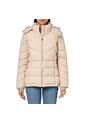 Chaqueta Crema Puffer Con Capota Calvin Klein de Calvin Klein