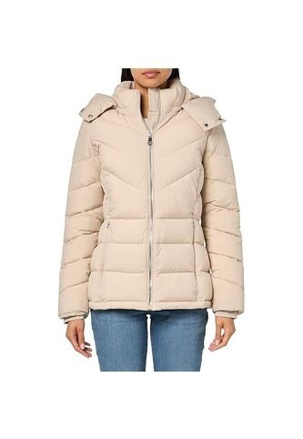 Chaqueta Crema Puffer Con Capota Calvin Klein Calvin Klein
