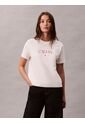 Camiseta Blanca De Corte Clásico Con Gráfico Calvin Klein de Calvin Klein