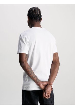 Camiseta Con Logo Hombre Blanco Calvin Klein