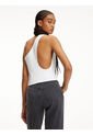 Top Blanco De Punto Milano Con Hombro Descubierto Calvin Klein de Calvin Klein