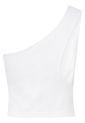 Top Blanco De Punto Milano Con Hombro Descubierto Calvin Klein de Calvin Klein