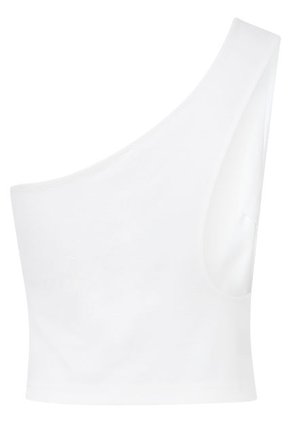 Top Blanco De Punto Milano Con Hombro Descubierto Calvin Klein