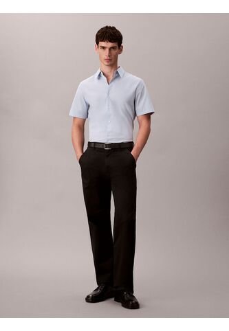 Camisa Azul Slim De Algodón Elástico Calvin Klein Calvin Klein