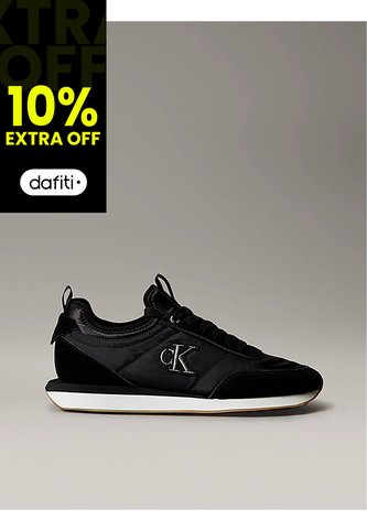Tenis Negro De Running Con Logo Distintivo Calvin Klein Calvin Klein
