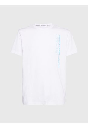 Camiseta Con Logo Hombre Blanco Calvin Klein