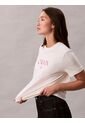 Camiseta Blanca De Corte Clásico Con Gráfico Calvin Klein de Calvin Klein