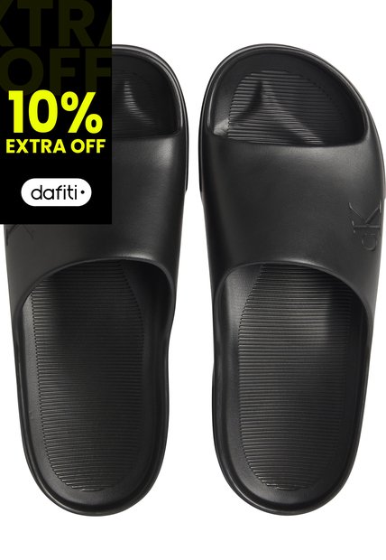 Sandalias Negro Tipo Slide Con Diseño Moderno Calvin Klein
