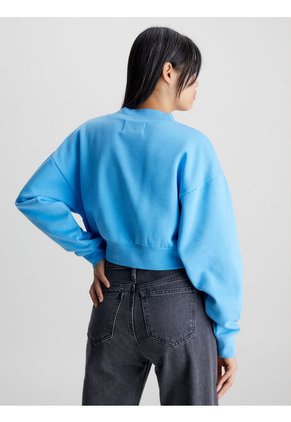 Saco Cropped Mujer Azul Calvin Klein