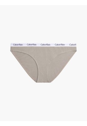 Bikini Beige Clásico Con Logo Calvin Klein