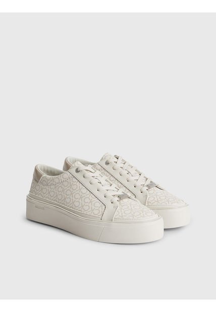 Tenis Multicolor Con Plataforma Y Monograma Calvin Klein
